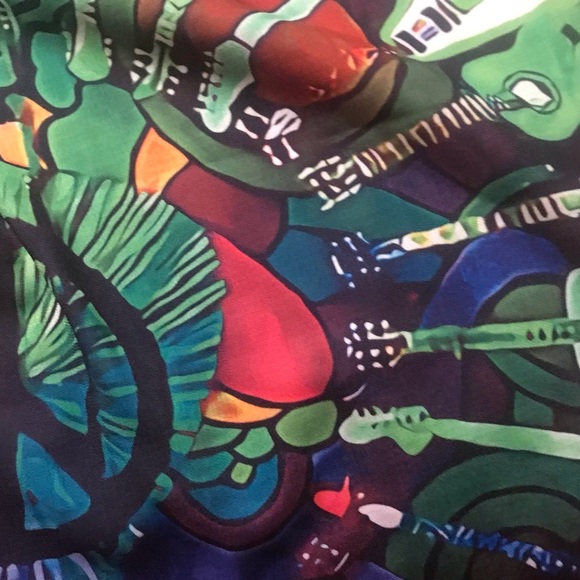 Mens Guitar Funky Hippie Band Lounge Pants Size Large - Picture 5 of 10